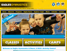 Tablet Screenshot of eaglesgymnastics.com